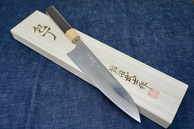 Saji Rainbow Damascus Gyuto 210mm VG10