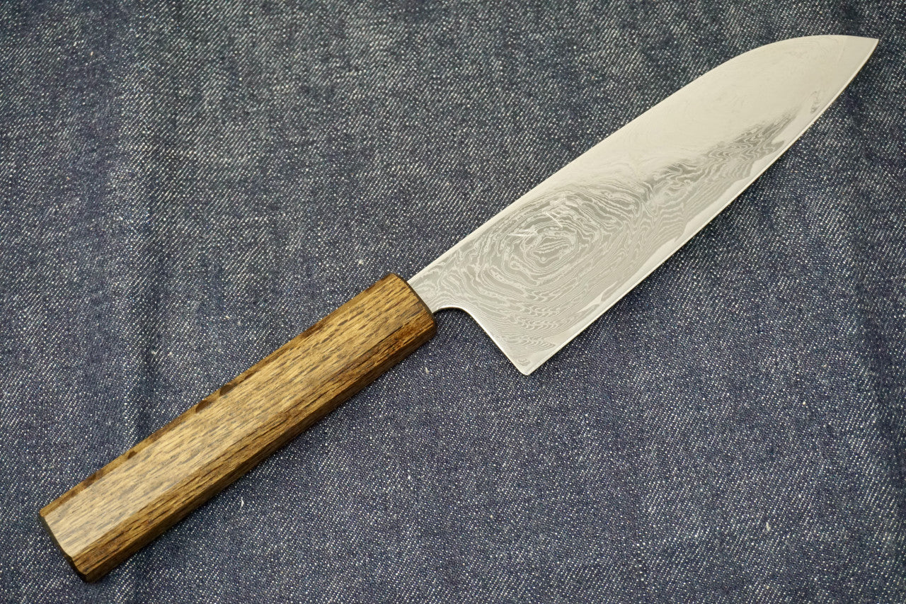 Tsunehisa Nickel Damascus Santoku 170mm