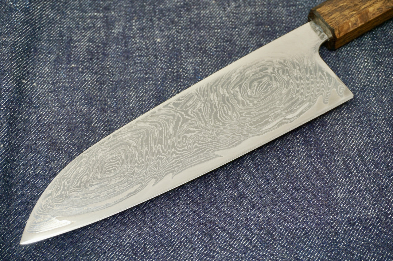 Tsunehisa Nickel Damascus Santoku 170mm