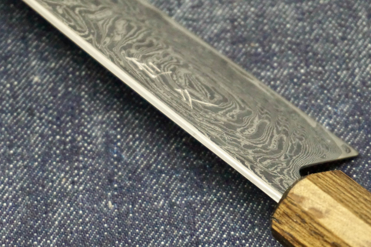 Tsunehisa Nickel Damascus Santoku 170mm