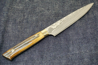 Saji Nickel Damascus Petty Knife