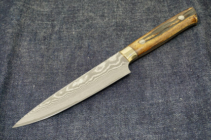 Saji Nickel Damascus Petty Knife