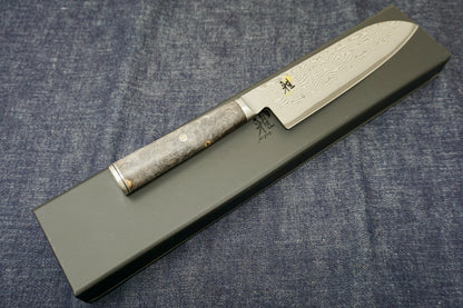 Miyabi Black Santoku Knife 7"