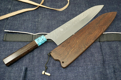 Kurosaki Fujin R2 Gyuto - 240mm w/ Chechen Wood Saya