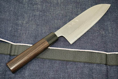 Muneishi Damascus Santoku 165mm Rosewood