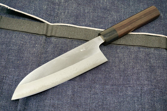 Muneishi Damascus Santoku 165mm Rosewood