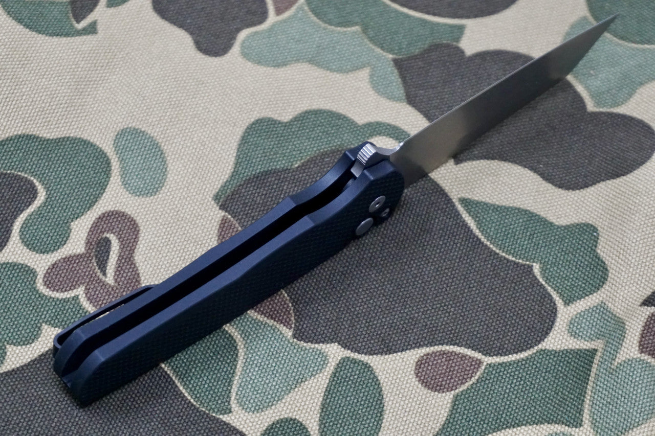 PRO-TECH Malibu Textured Black Reverse Tanto Flipper