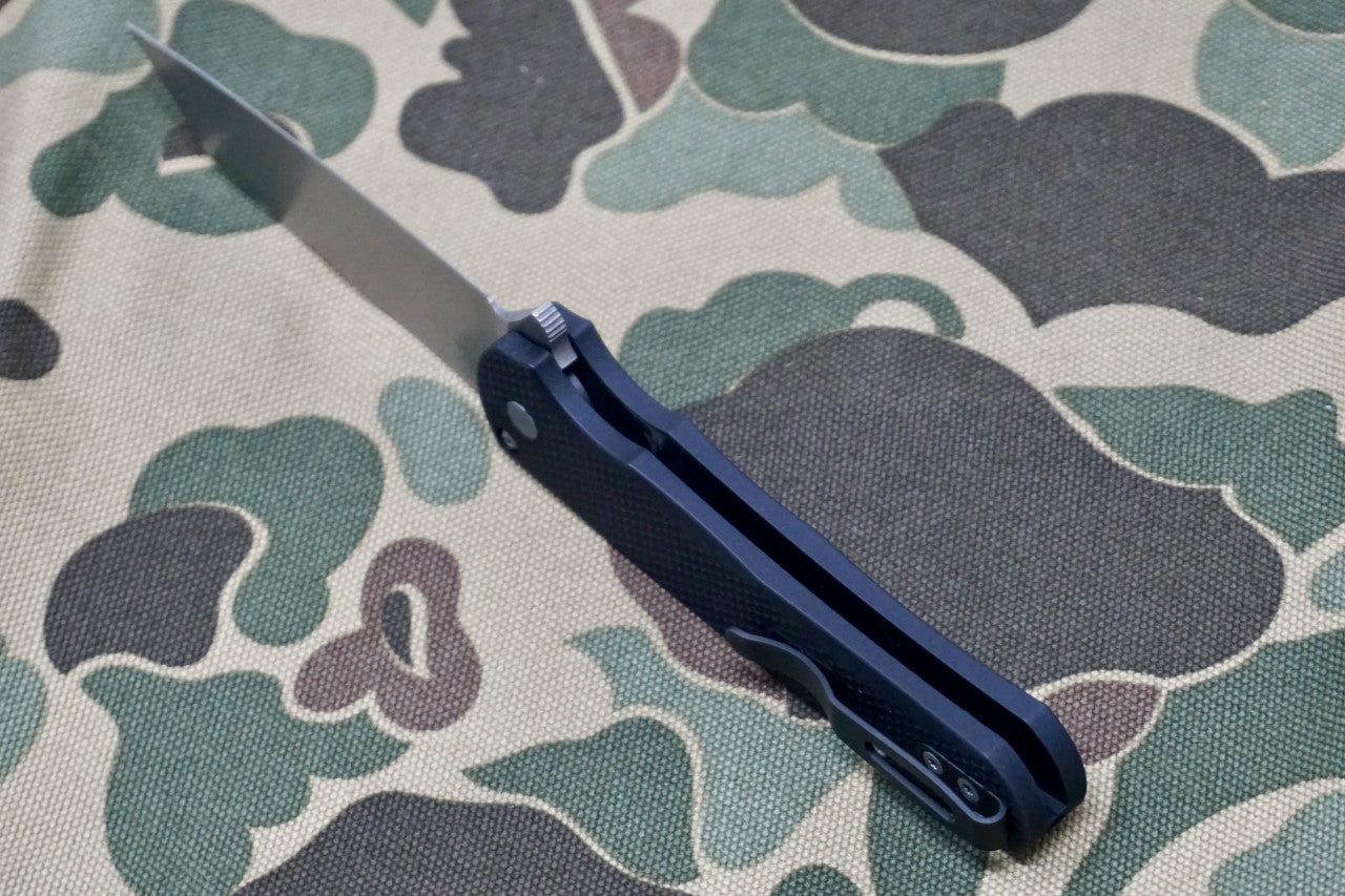 PRO-TECH Malibu Textured Black Reverse Tanto Flipper