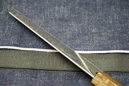 Tsunehisa Nickel Damascus Bunka Kitchen Knife