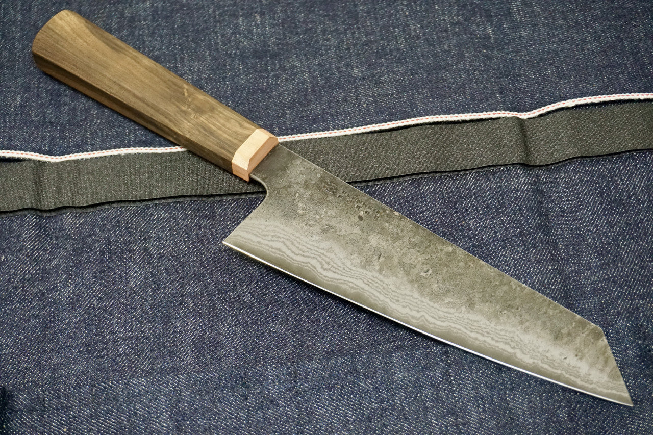 Blenheim Forge Damascus Santoku Knife