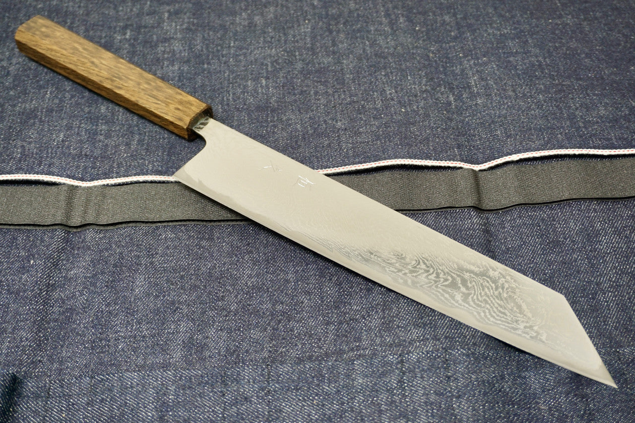 Tsunehisa Nickel Damascus Kiritsuke Chef Knife 240mm