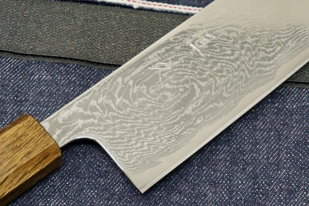 Tsunehisa Nickel Damascus Kiritsuke Chef Knife 240mm