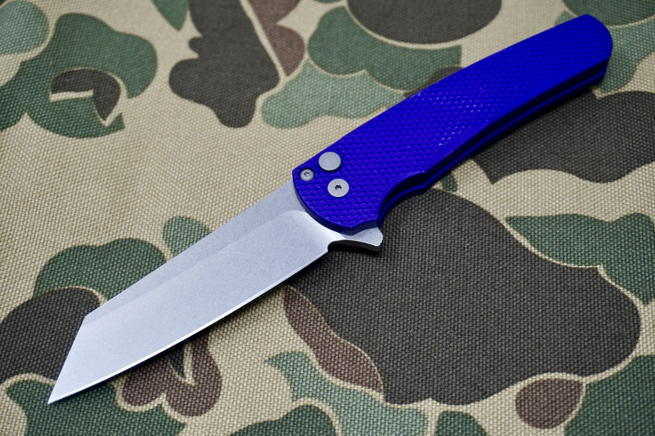 PRO-TECH Malibu Textured Purple Reverse Tanto Flipper