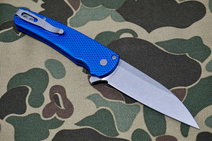 PRO-TECH Malibu Textured Blue Wharncliffe Flipper