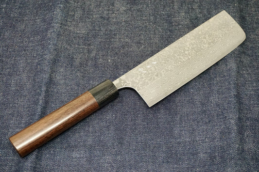 Kato Nickel Damascus Nakiri Knife