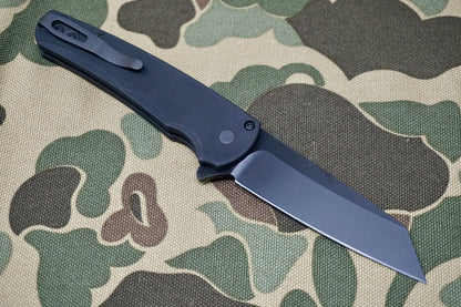 PRO-TECH Malibu Operator Black DLC Reverse Tanto Flipper