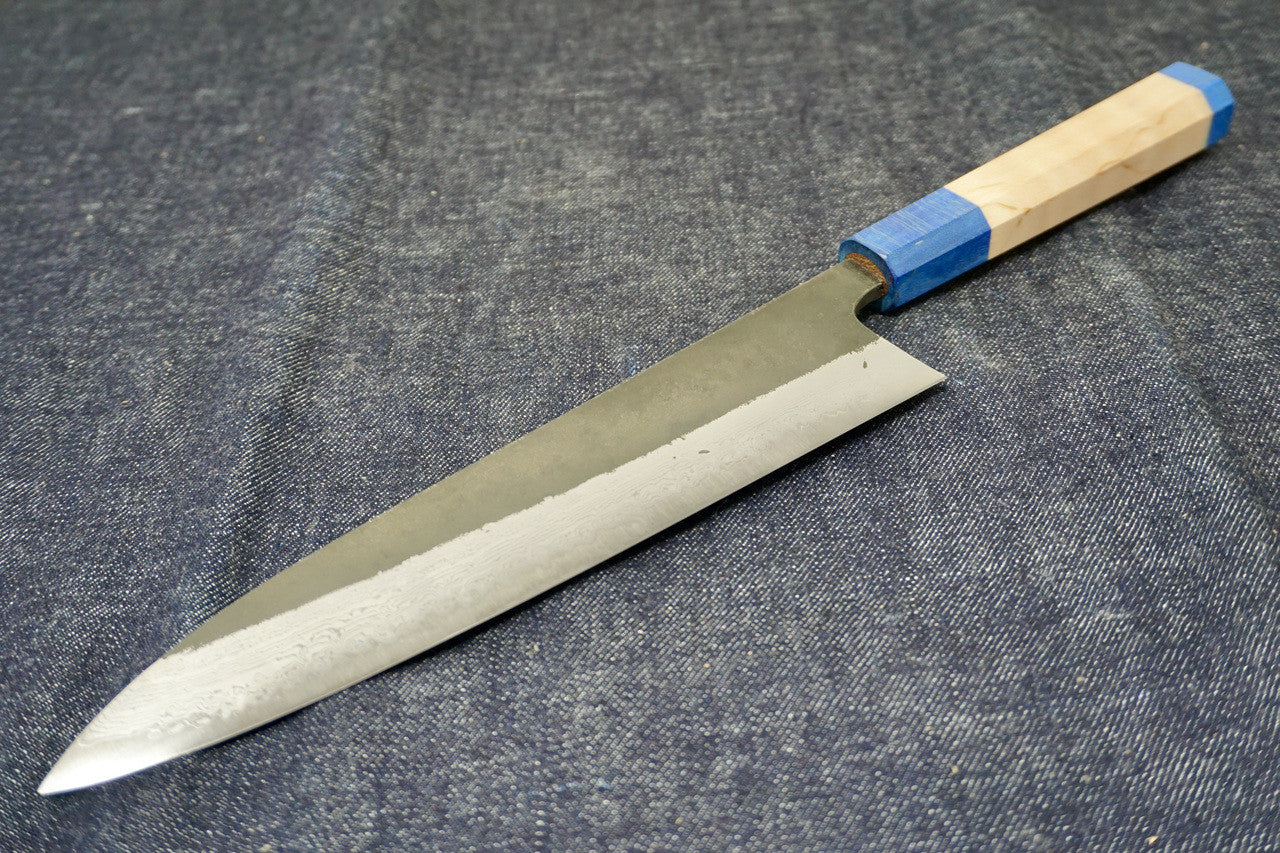 Hatsukokoro Shinkiro Damascus AS Gyuto Chef Knife - 210mm