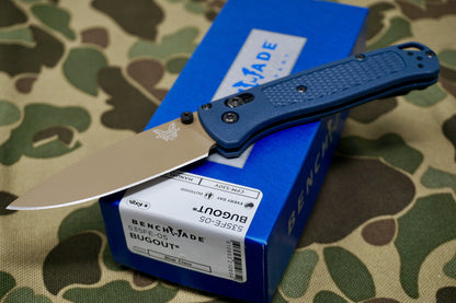 Benchmade Bugout Crater Blue Folding Knife 535FE05