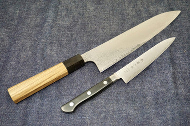 Two-Piece Knife Set - Yauji Damascus Gyuto & Tojiro Petty