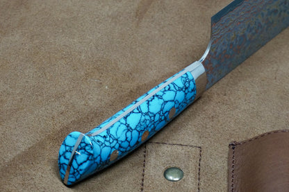 Saji Turquoise Rainbow VG10 Nakiri