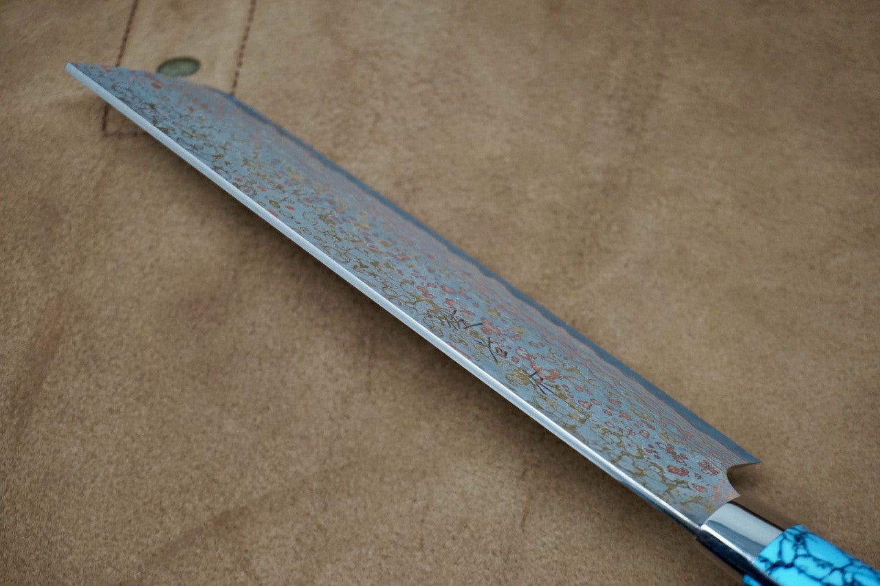 Saji Turquoise Rainbow VG10 Nakiri