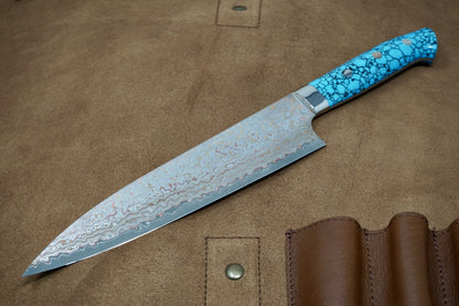 Saji Turquoise Rainbow VG10 Gyuto 210mm