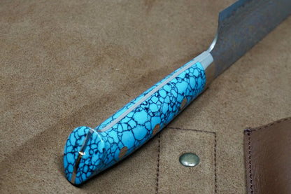 Saji Turquoise Rainbow VG10 Gyuto 210mm