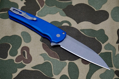 PRO-TECH Malibu Blue Wharncliffe Flipper 5301