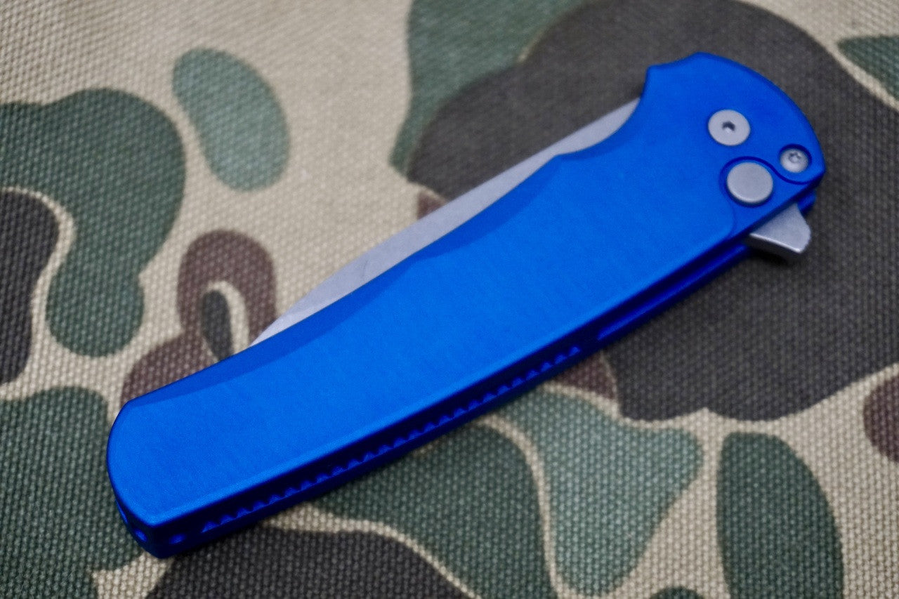 PRO-TECH Malibu Blue Wharncliffe Flipper 5301