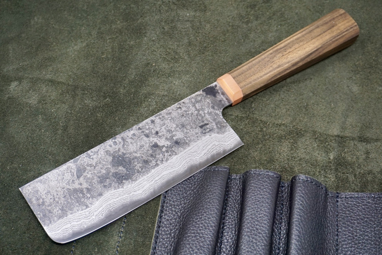 Blenheim Forge Damascus Nakiri Knife