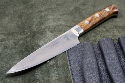 Takeshi Saji Rainbow Damascus Petty Utility 135mm