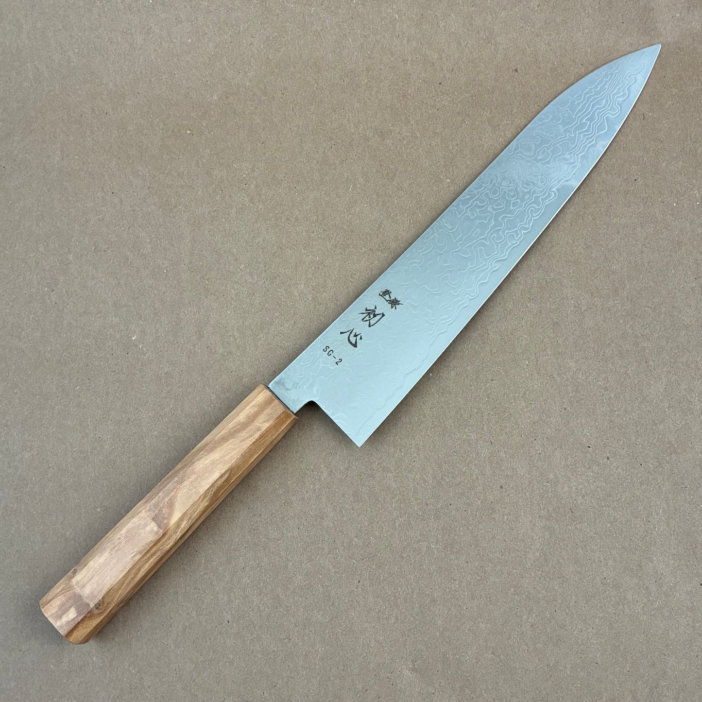 210mm Hatsukokoro Ryuhyo SG2 Damascus Wa Gyuto