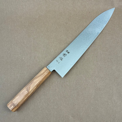 210mm Hatsukokoro Ryuhyo SG2 Damascus Wa Gyuto