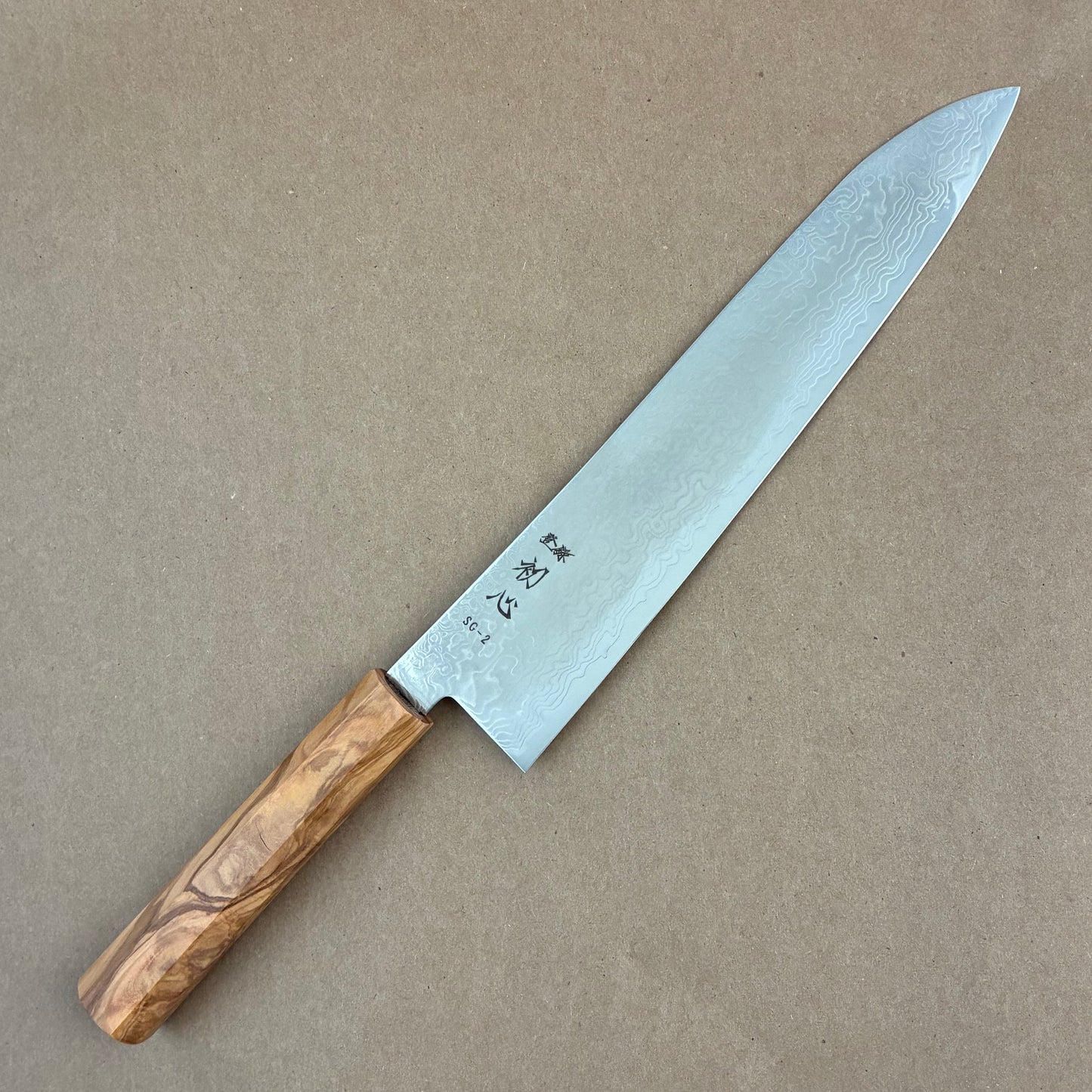 240mm Hatsukokoro Ryuhyo SG2 Damascus Wa Gyuto