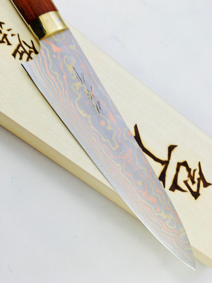 Takeshi Saji Rainbow Damascus Gyuto 240mm