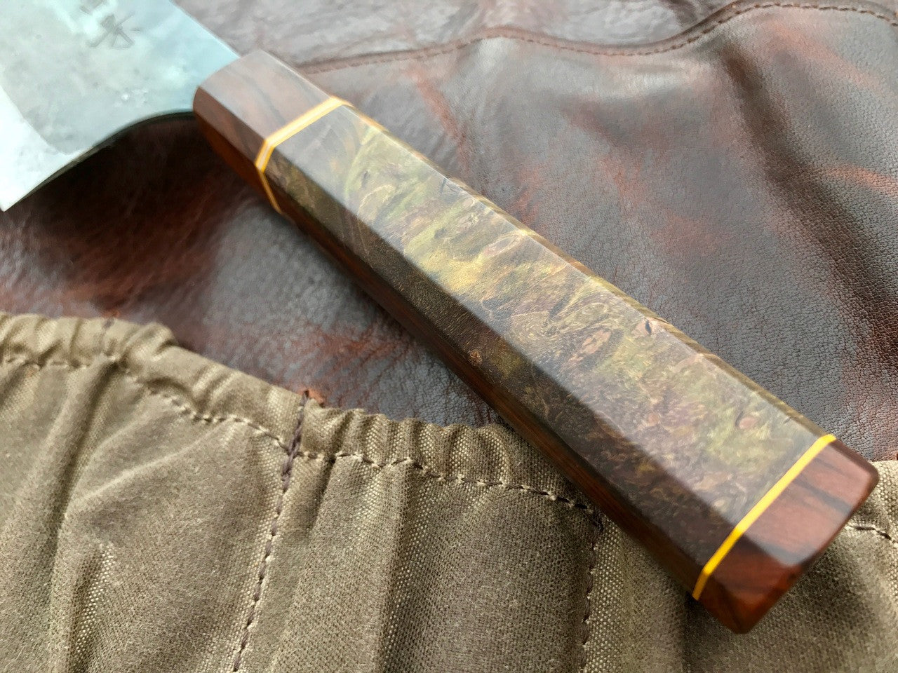 Masakage Mizu Nakiri 165mm - Custom Handle