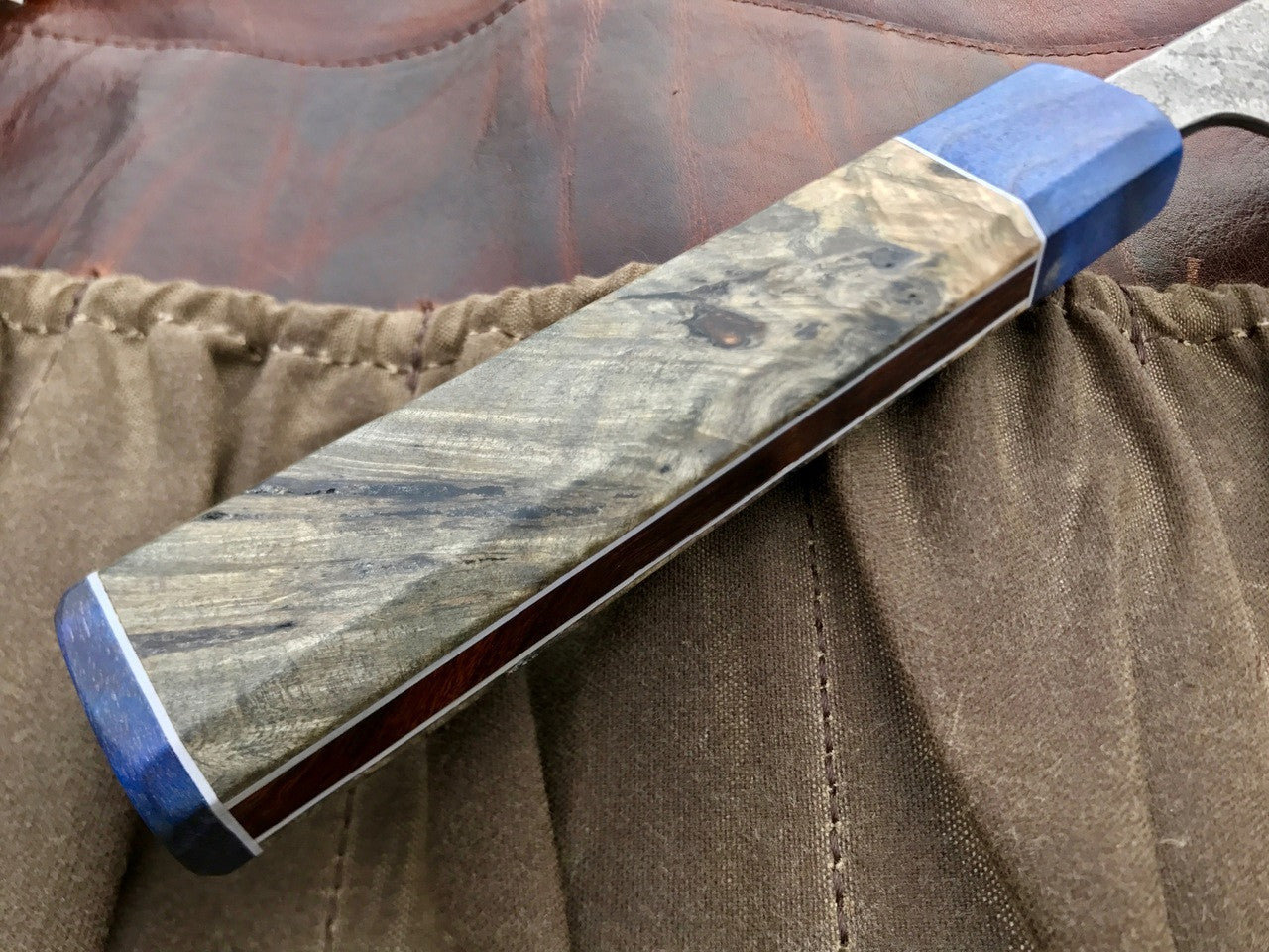 Teruyasu Fujiwara Nishiji Gyuto Knife 210mm - Custom Handle