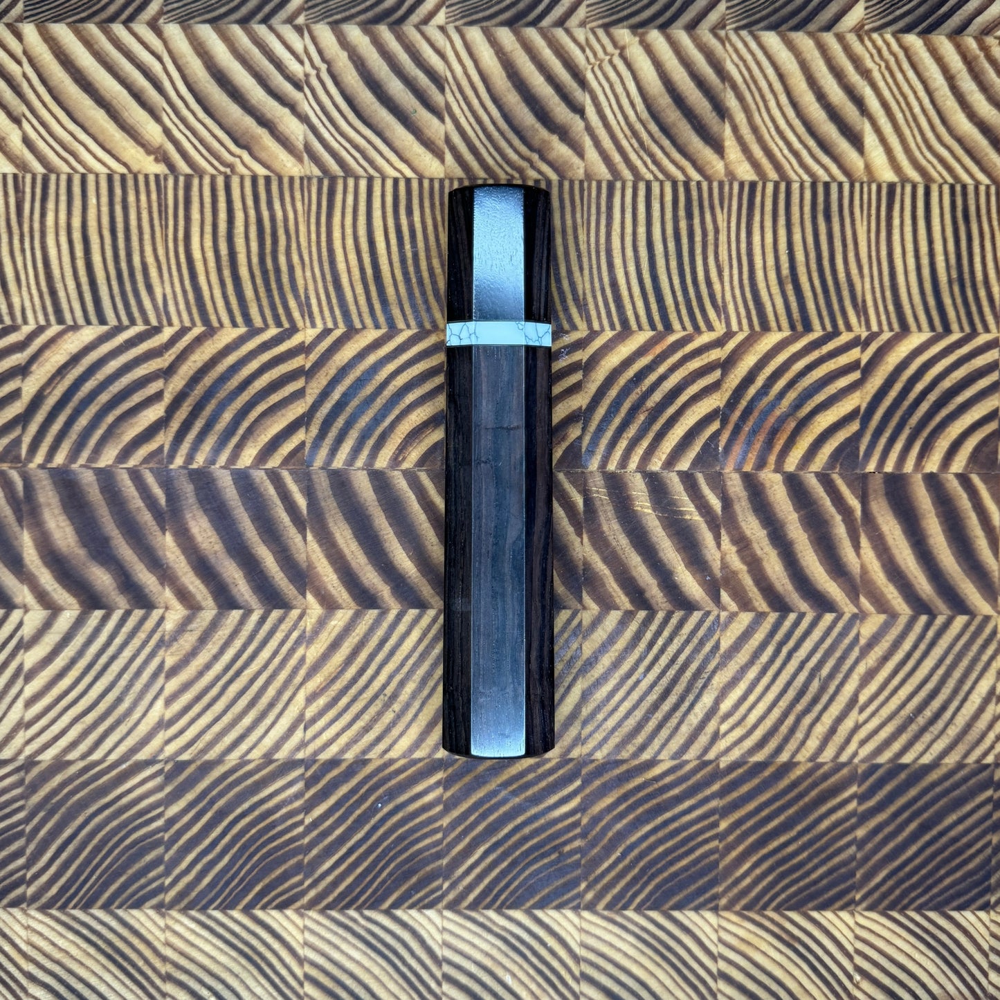 Ebony Wa Handle with Ivory Marble Spacer