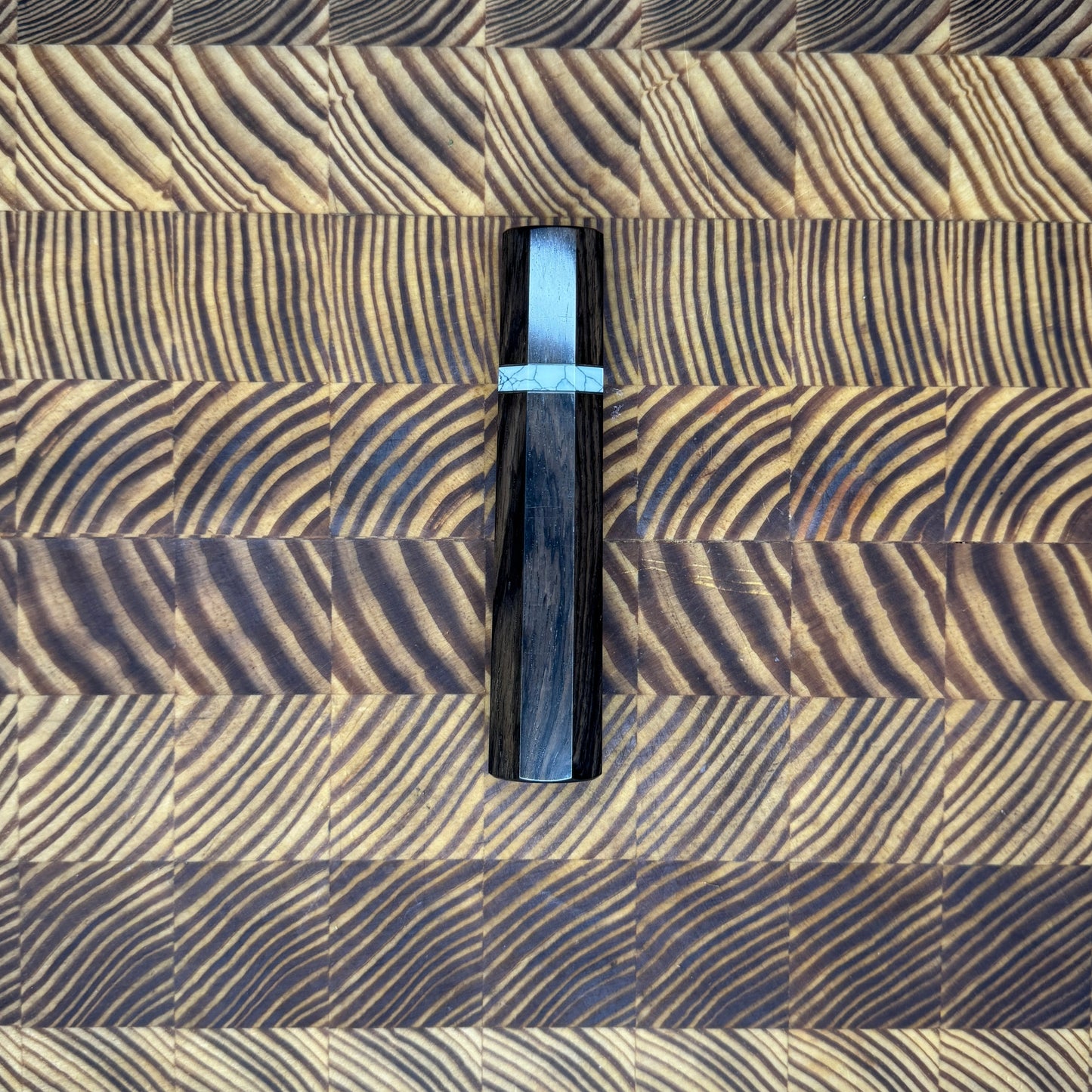 Ebony Wa Handle with Ivory Marble Spacer