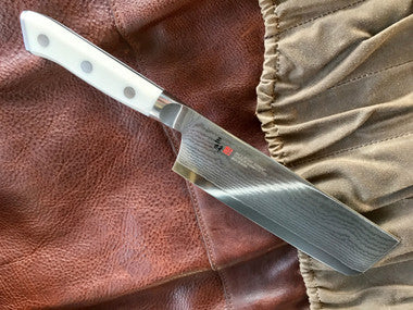 MCUSTA ZANMAI Nakiri - Damascus Clad with Corian