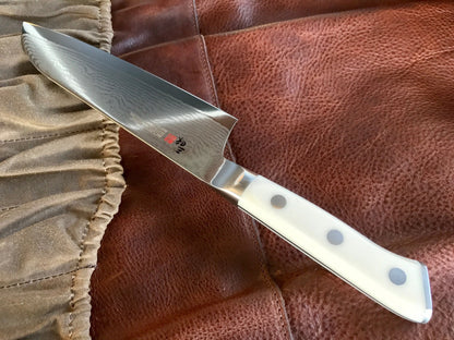 MCUSTA ZANMAI Santoku - Damascus Clad with Corian