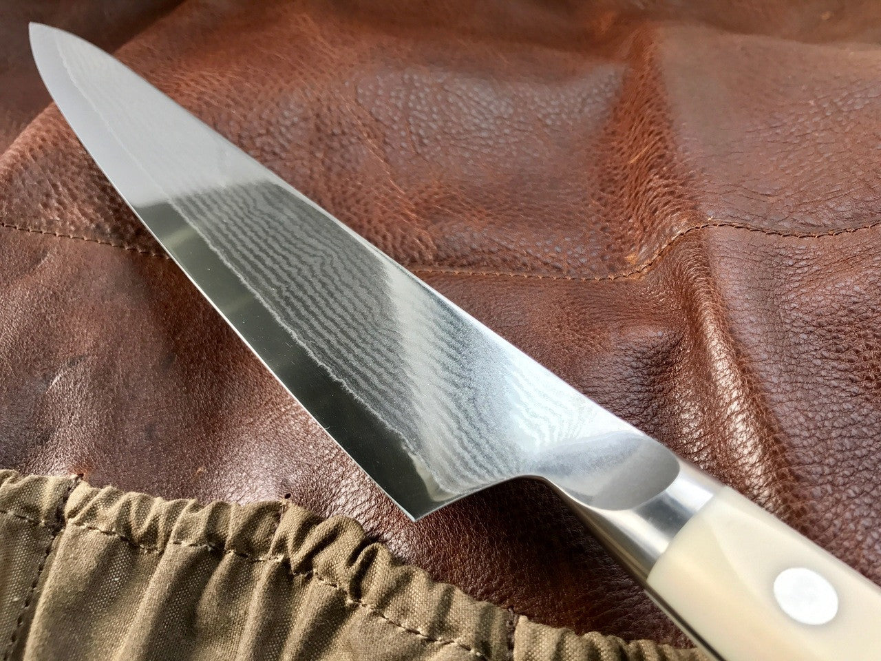 MCUSTA ZANMAI Sujihiki Slicing Knife 270MM - Damascus Clad with Corian Handle