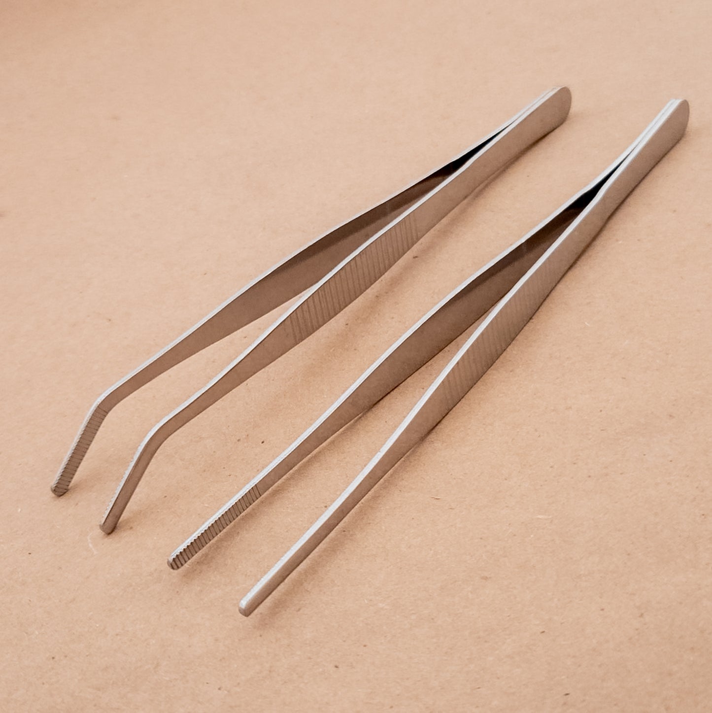 Stainless steel cooking tweezers