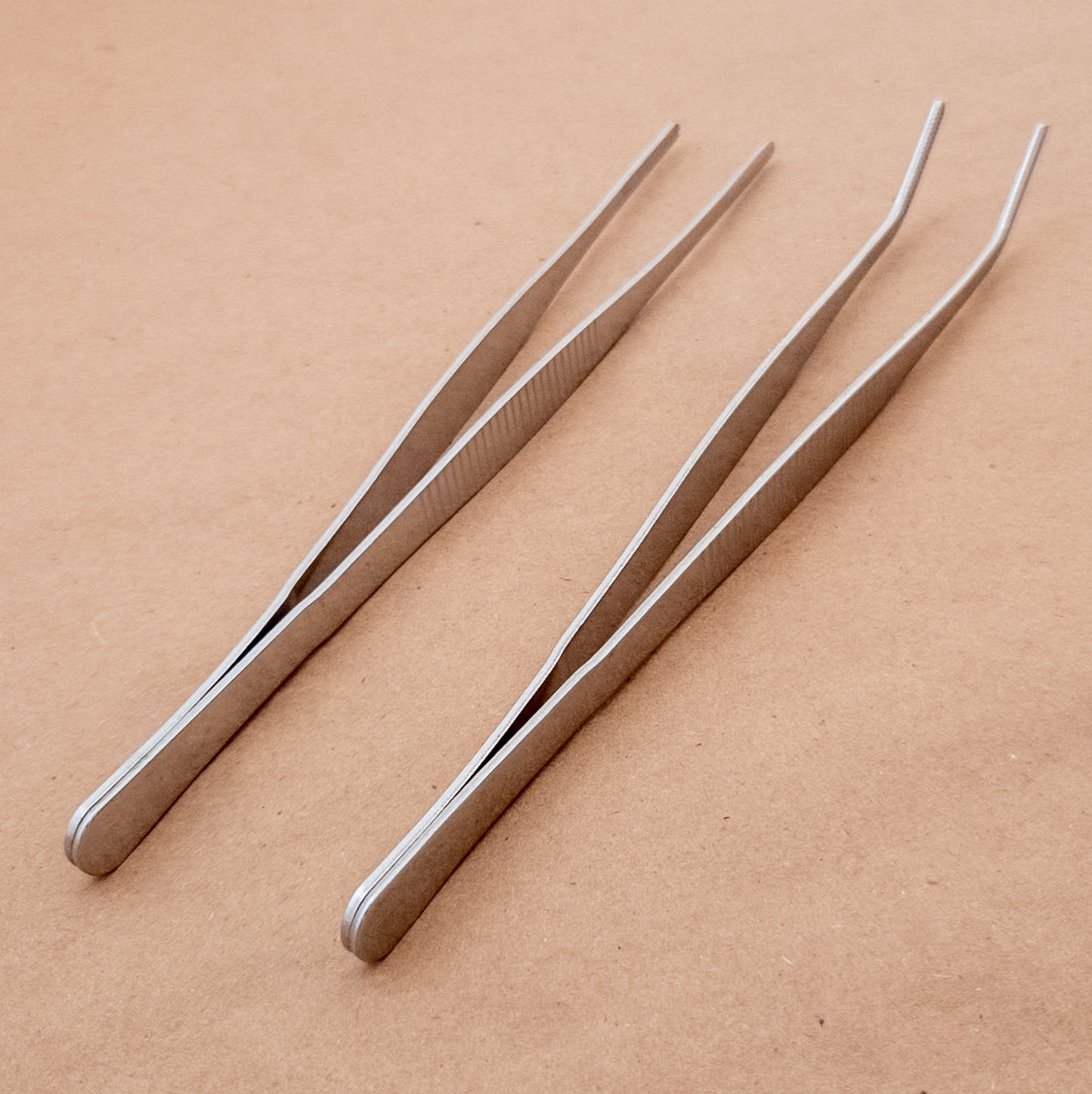 Stainless steel cooking tweezers