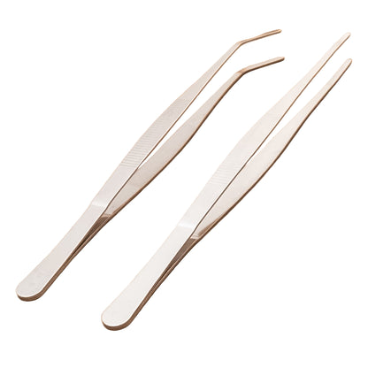 Stainless steel cooking tweezers