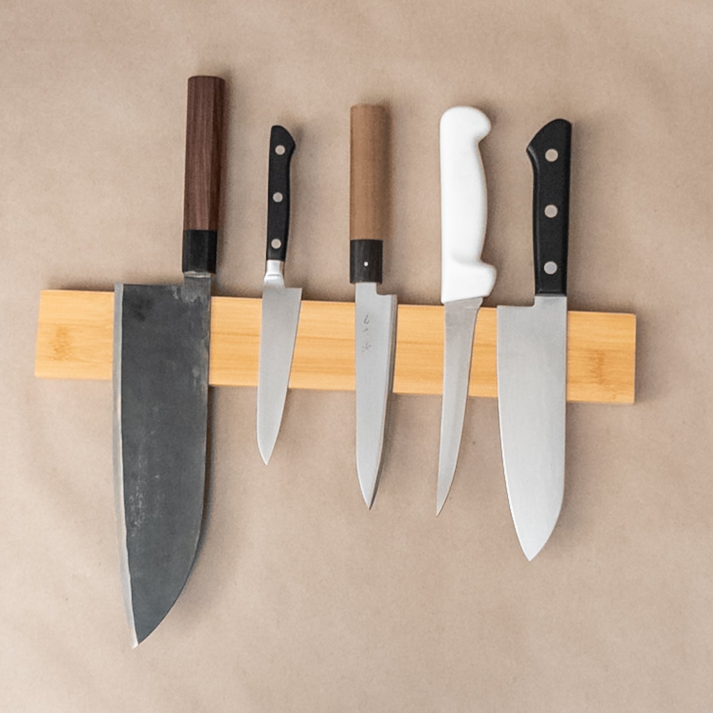 Magnetic Bamboo Knife Holder