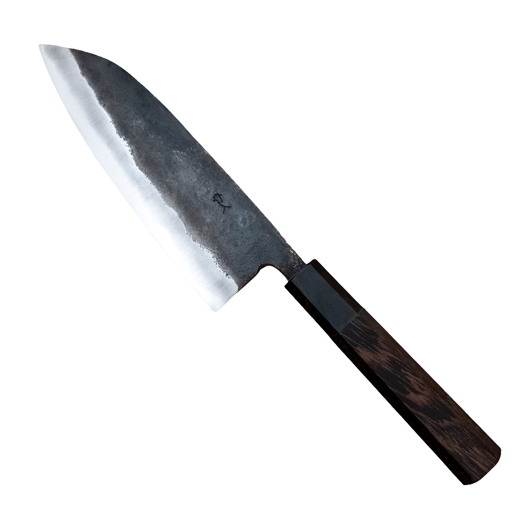 165mm Hatsukokoro Kurogane Aogami Wa Santoku ***REGRIND***
