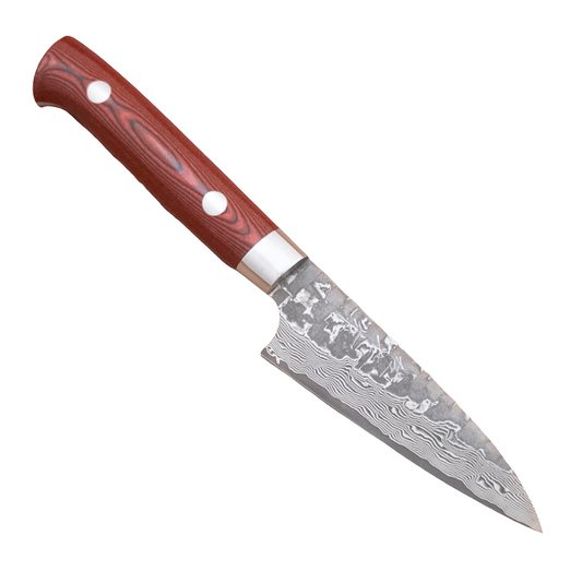 90mm Saji VG10 Damascus Tsuchime Paring