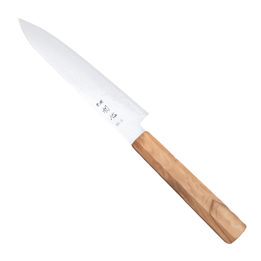 150mm Hatsukokoro Ryuhyo SG2 Damascus Wa Petty Utility