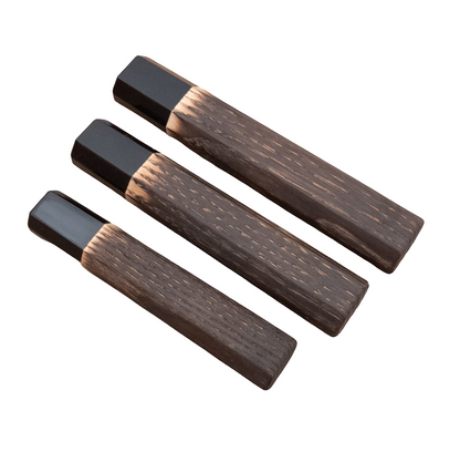 Chestnut Wa Handle with Black Ox Horn Ferrule
